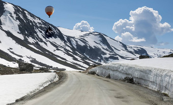 雪老strynefjellsvegen挪威