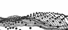 摘要数字景观流动粒子