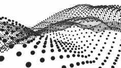 摘要数字景观流动粒子
