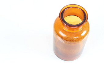 棕色（的）玻璃瓶