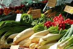 新鲜的蔬菜萨拉曼卡市场塔斯马尼亚澳大利亚