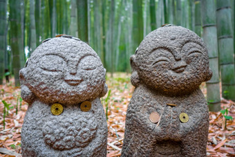 Jizo雕像岚<strong>山竹子</strong>森林《京都议定书》日本