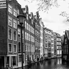 水运河阿姆斯特丹城市中心