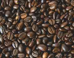 咖啡豆子纹理咖啡背景特写镜头咖啡背景