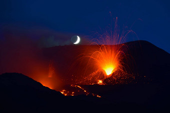 <strong>火山</strong>埃特纳<strong>火山</strong>西西里意大利