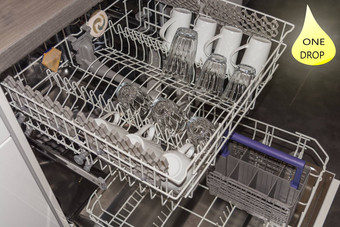 现代洗碗机清洁菜