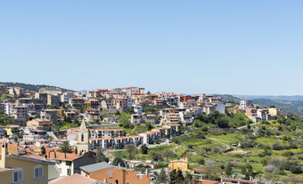 天际线orgosolo城市撒丁岛岛