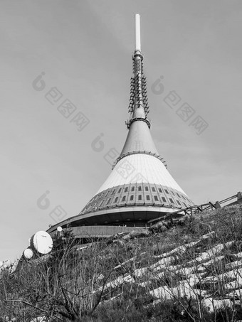 杰斯特德独特的建筑建筑酒店发射机前杰斯特德山利贝雷茨捷克共和国