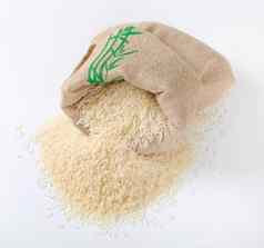 袋桩白色长粒度的大米