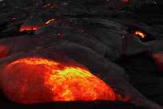 倒熔岩坡火山火山火山喷发岩浆