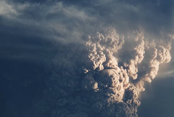 火山喷发俱乐部烟灰大气