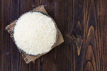 白色大米碗木表格