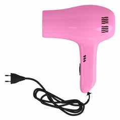 粉红色的头发干燥机