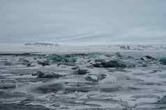 杰古沙龙冰河湖冰川环礁湖冰岛