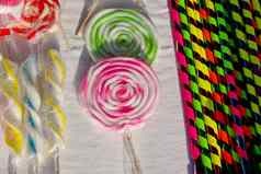 色彩斑斓的糖果出售街公平市场糖果