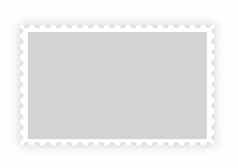 空白邮资纸邮票框架白色