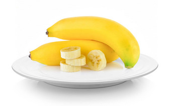 香蕉板白色背景