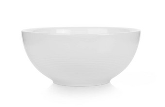 白色陶瓷碗白色背景