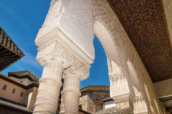 细节著名的Alhambra<strong>宫格</strong>拉纳达安达卢西亚西班牙