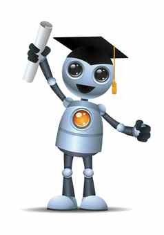 机器人持有毕业证书