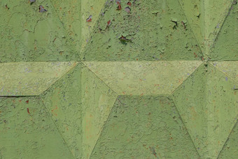 芯片油漆波纹铁表面覆盖油漆芯片油漆绿色纹理背景