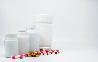 抗生素胶囊药片塑料瓶空白标签