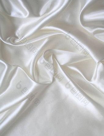 光滑的优雅的白色丝绸背景