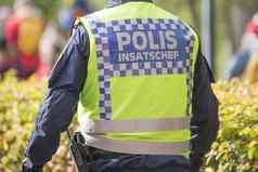 瑞典警察任务力指挥官反光背心