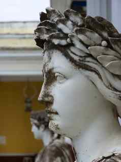 雕像希腊神话缪斯女神阿基利翁宫科孚岛希腊