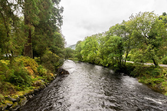 河艾凯格流动本莫尔植物花园苏格兰
