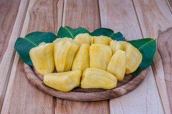 泰国菠萝蜜成熟的水果木背景