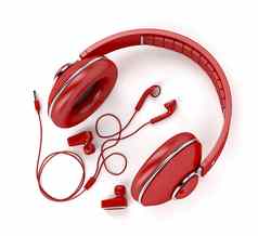 类型耳机红色的颜色