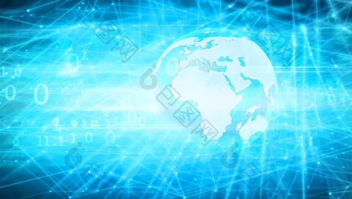 连通网络全球化的智能化数字城市公路图片-包图网企业站