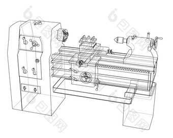 车床概念插图