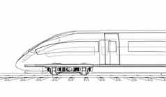 现代速度火车概念