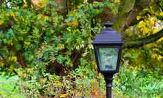 不发光的现代路灯柱装饰经典花园灯笼后院