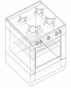 气体炉子概念插图