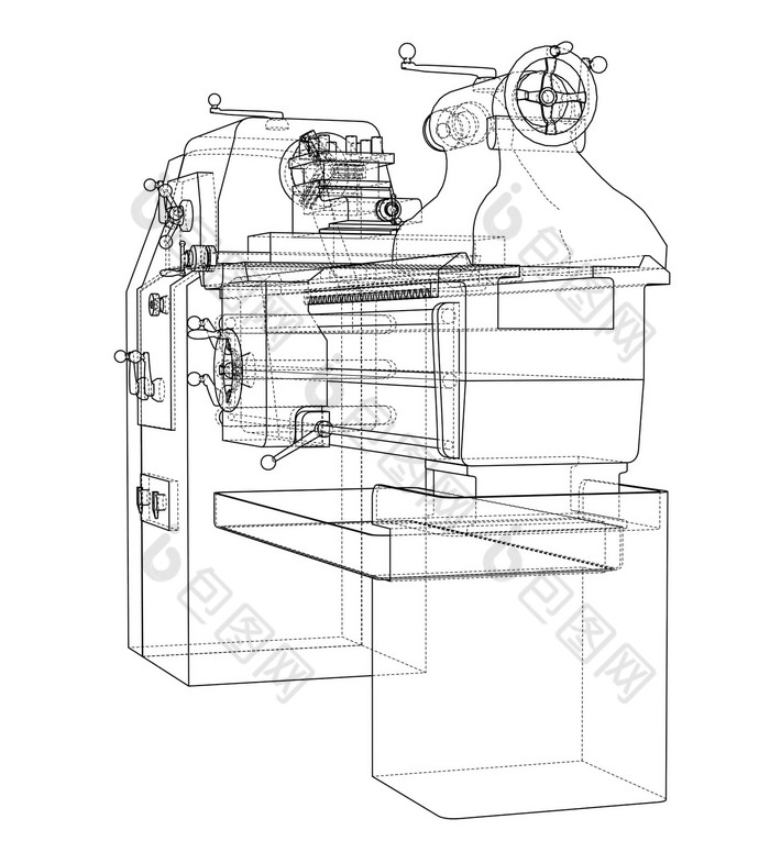 车床概念插图
