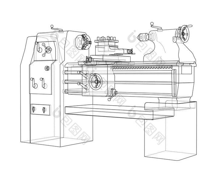 车床概念插图