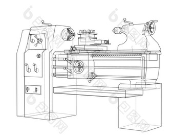 车床概念插图