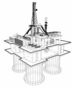 离岸石油钻井平台钻井平台概念