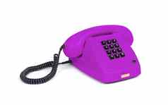 古董电话紫色的