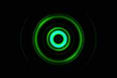 摘要光绿色环声音波振荡使用