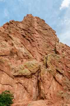 砂岩形成中央花园小道花园神科罗拉多州