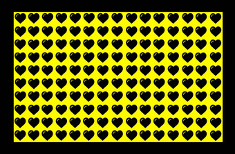 黑色的心形状黄色的背景黑色的边境心点设计插图目的背景网站<strong>企业</strong>演讲产品促销<strong>活动</strong>