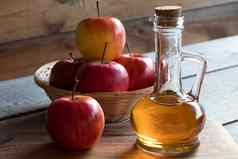瓶苹果苹果酒醋苹果