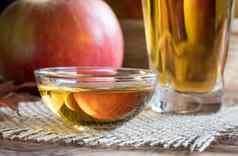 苹果苹果酒醋玻璃碗苹果后台