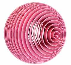 摘要粉红色的螺旋球