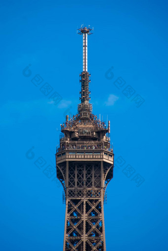 尖塔峰埃菲尔铁塔塔之旅埃菲尔铁塔蓝色的天空钢结构