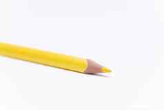 蜡笔彩色的铅笔颜色蜡笔笔黄色的